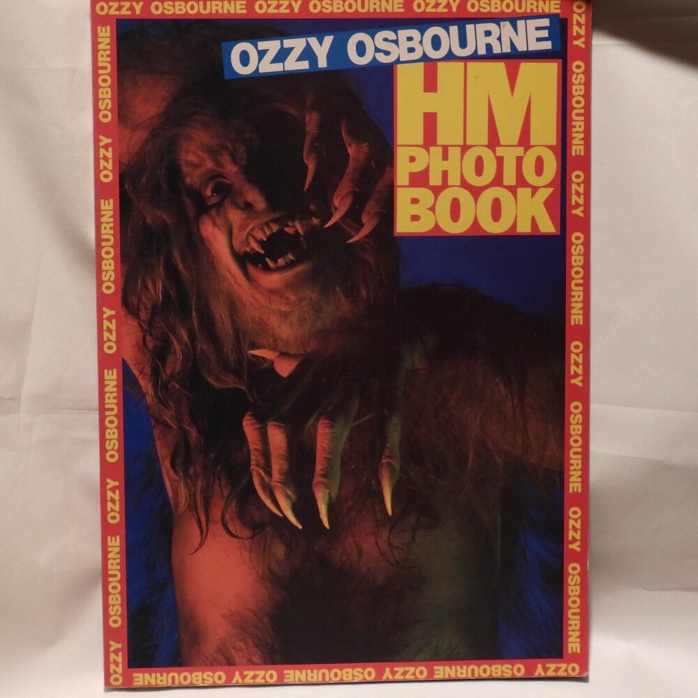 (1983) "Ozzy Osbourne" HM Photo Book -Omnibus Press Horror Werewolf (RARE)